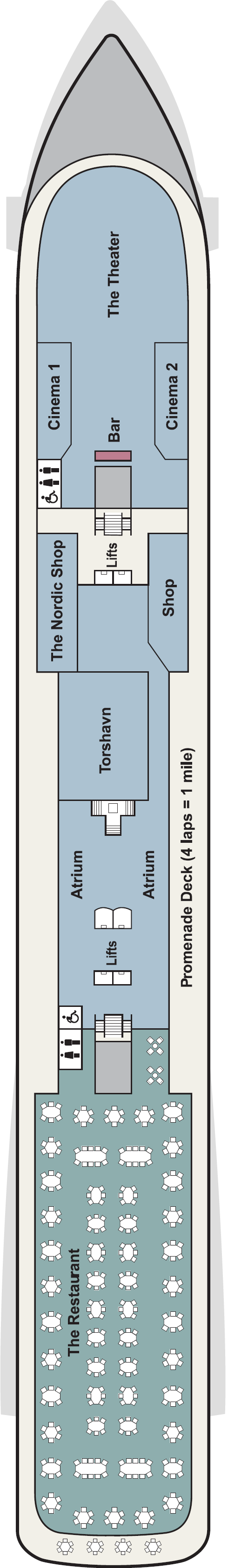 Deck plan for Deck 2