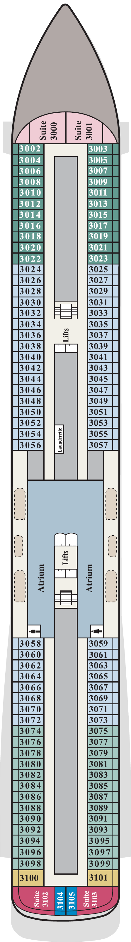 Deck plan for Deck 3
