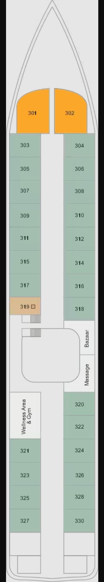 Deck plan for Deck 3