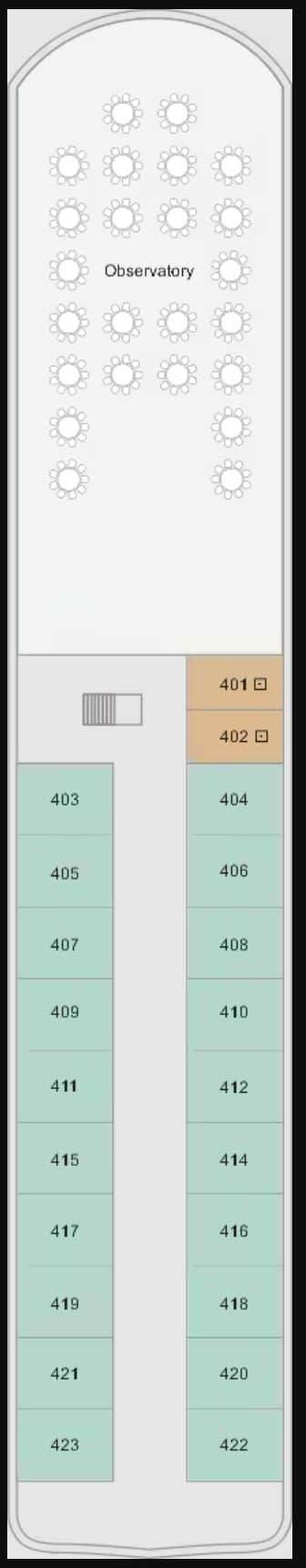 Deck plan for Deck 4