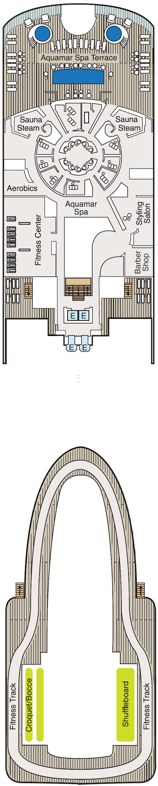 Deck plan for Deck 15