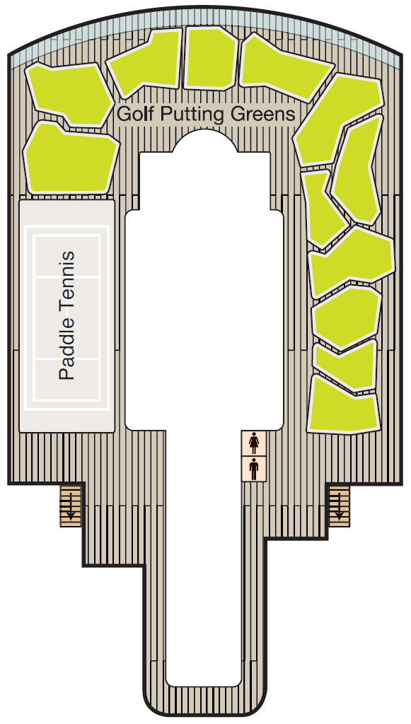 Deck plan for Deck 16