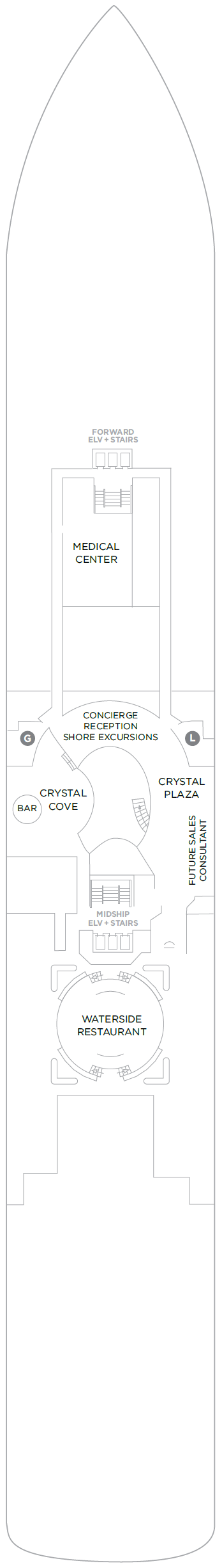 Deck plan for Deck 5