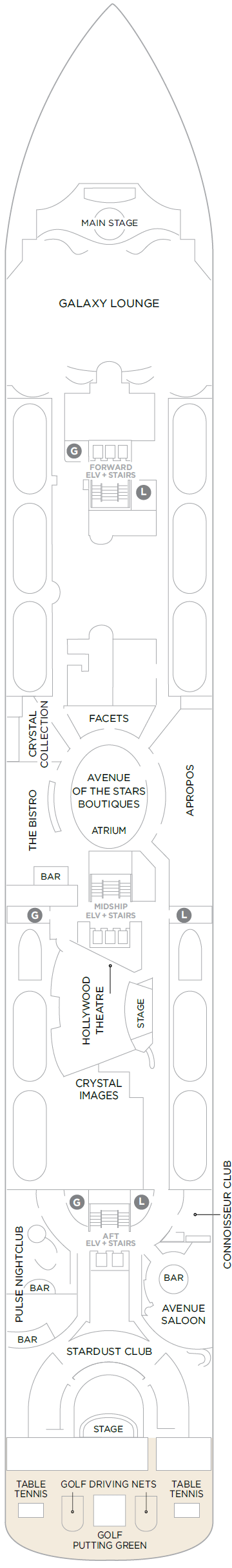 Deck plan for Deck 6