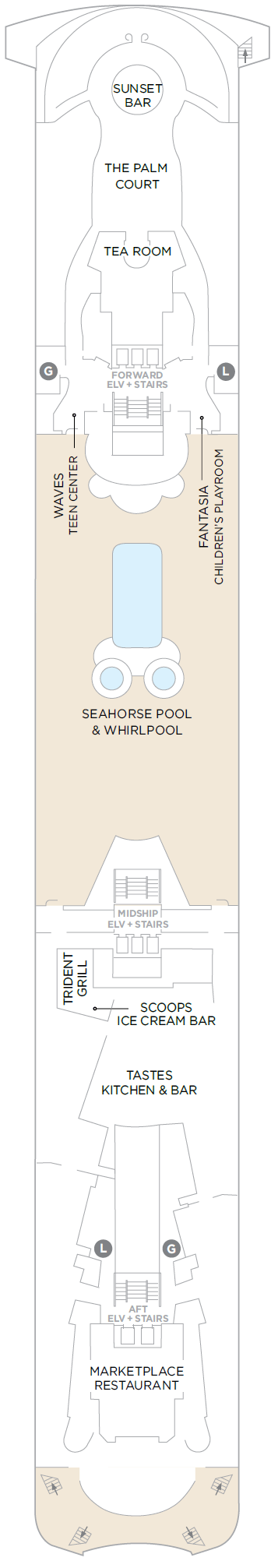 Deck plan for Deck 12