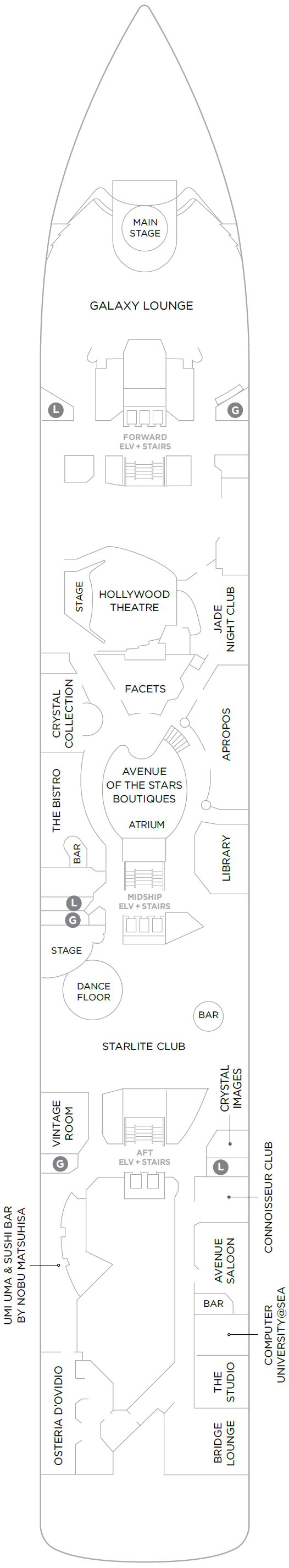 Deck plan for Deck 6