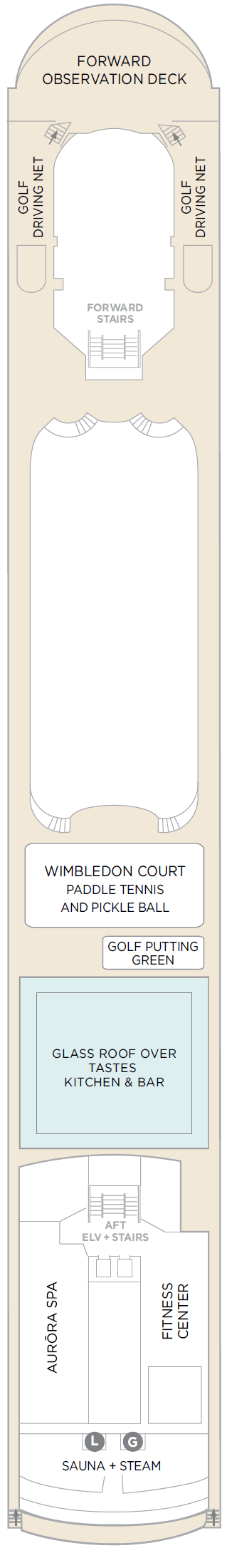 Deck plan for Deck 12