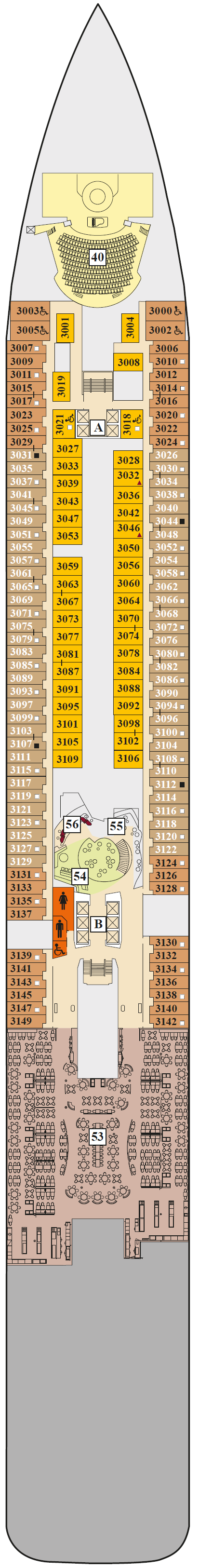 Deck plan for 3 Atlantik