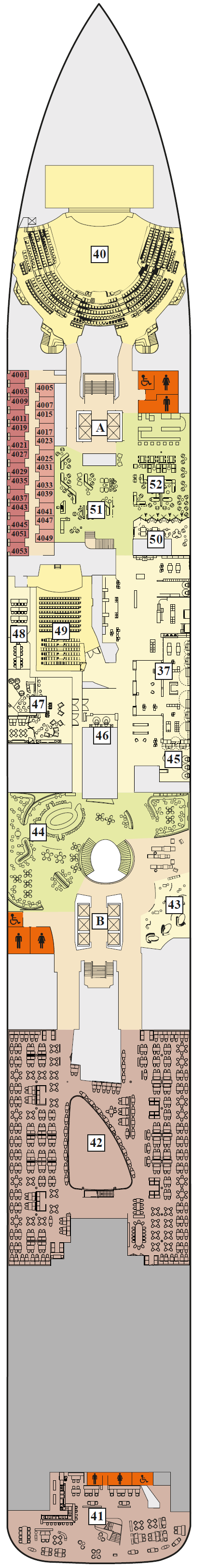 Deck plan for 4 Seestern