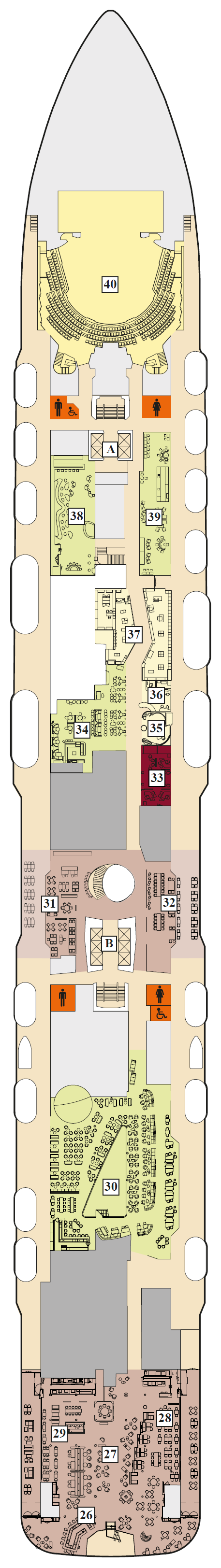 Deck plan for 5 Pier