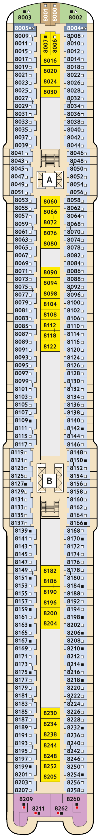 Deck plan for 8 Muschel