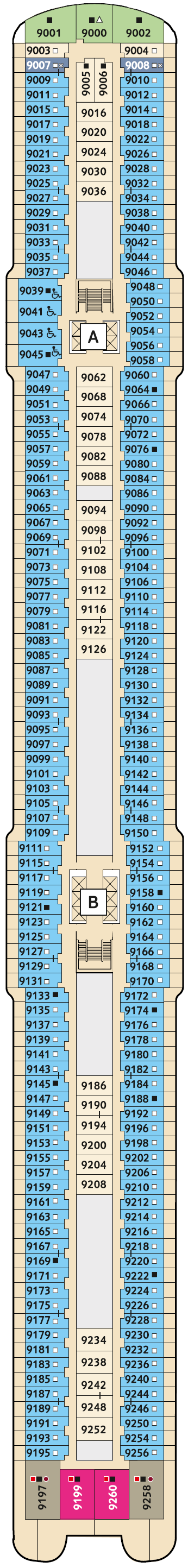 Deck plan for 9 Koralle