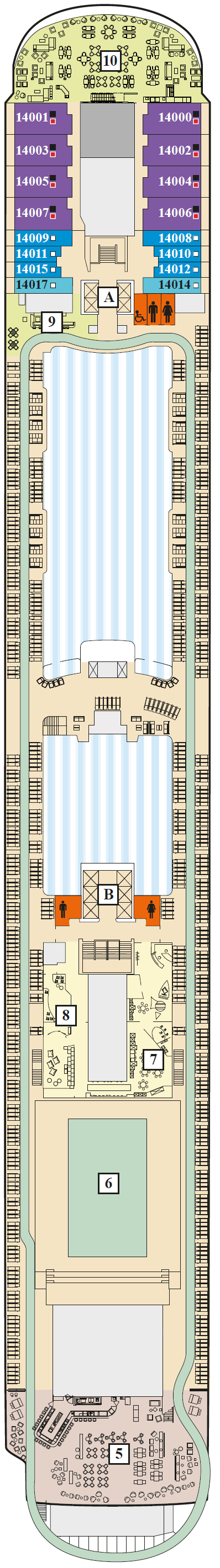 Deck plan for 14 Horizont