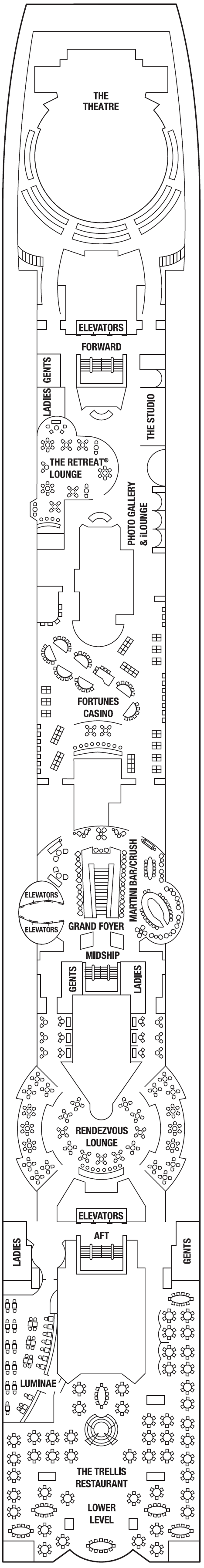 Deck plan for PROMENADE DECK 4