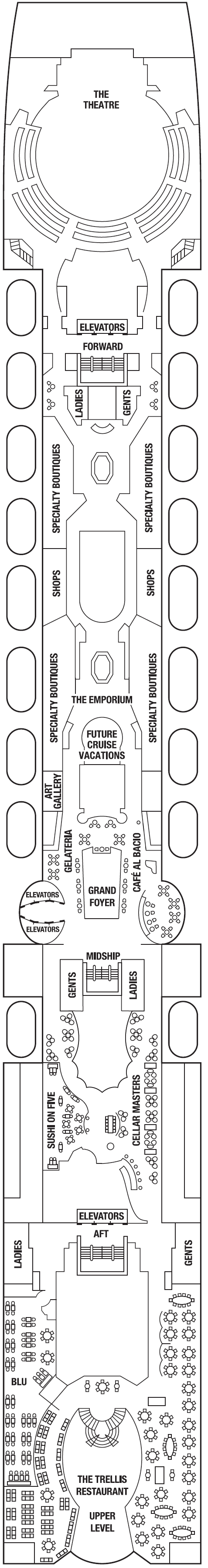 Deck plan for ENTERTAINMENT DECK 5