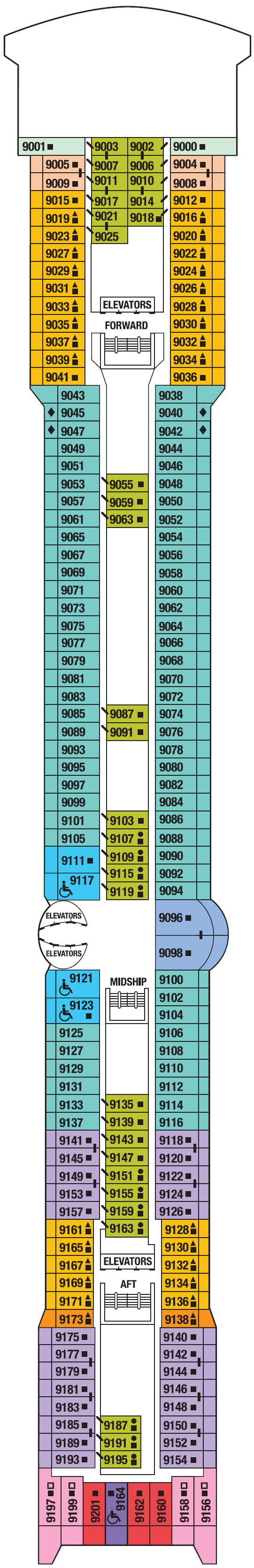 Deck plan for SKY DECK 9