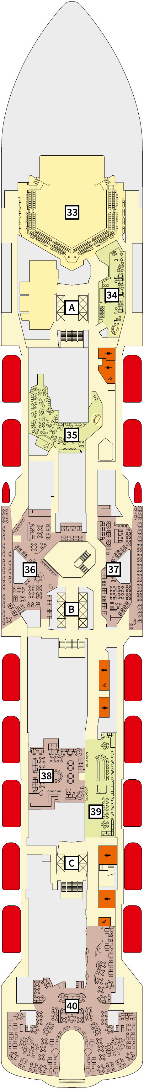 Deck plan for 5 Pier