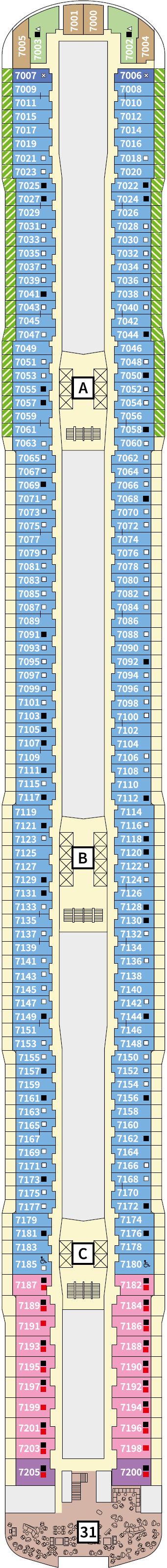 Deck plan for 7 Seestern