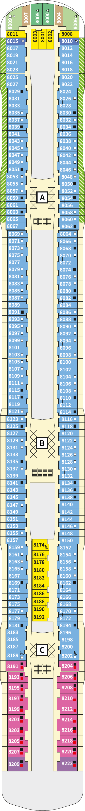Deck plan for 8 Muschel