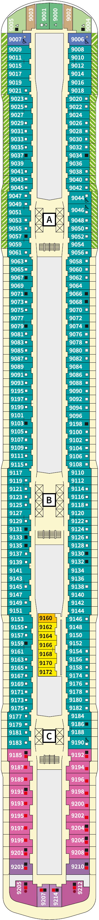 Deck plan for 9 Krabbe