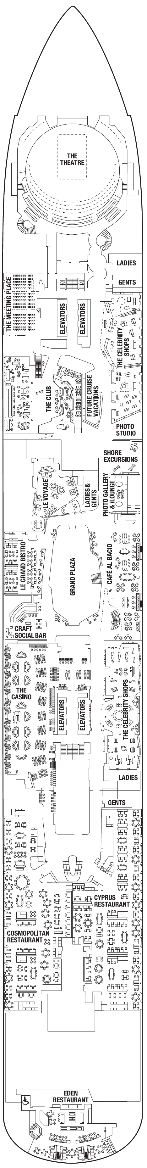 Deck plan for Deck 4