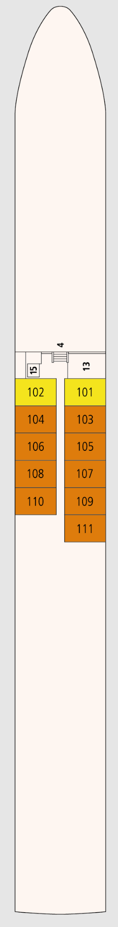 Deck plan for Deck 1