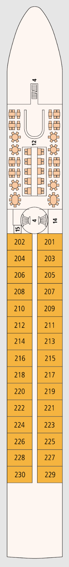 Deck plan for Deck 2