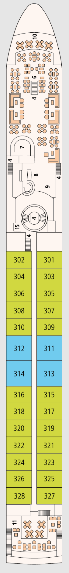 Deck plan for Deck 3