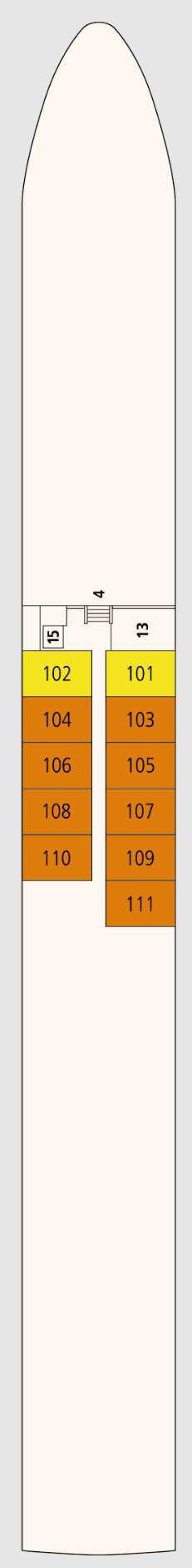 Deck plan for Deck 1