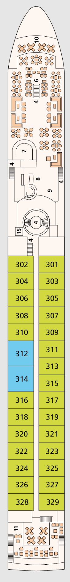 Deck plan for Deck 3