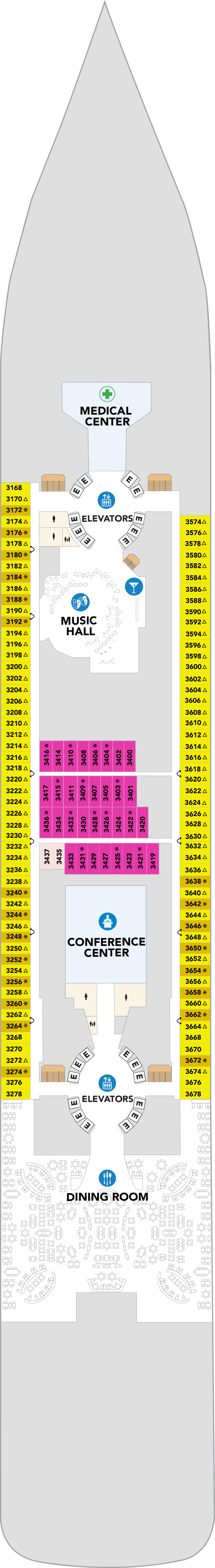 Deck plan for Deck 03