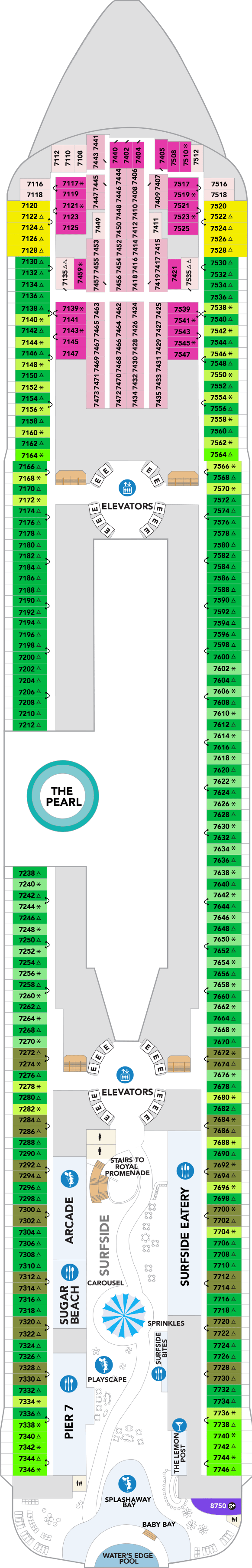Deck plan for Deck 07