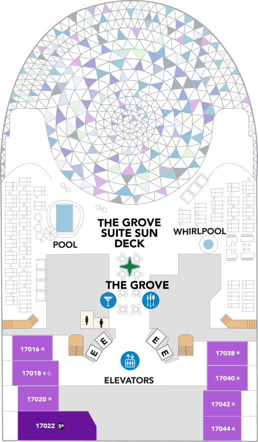 Deck plan for Deck 18