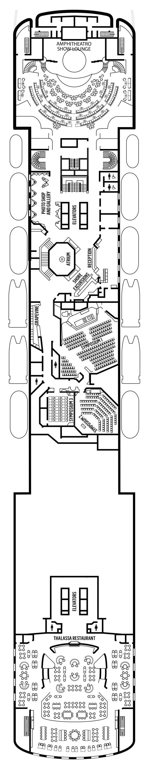 Deck plan for Deck 7