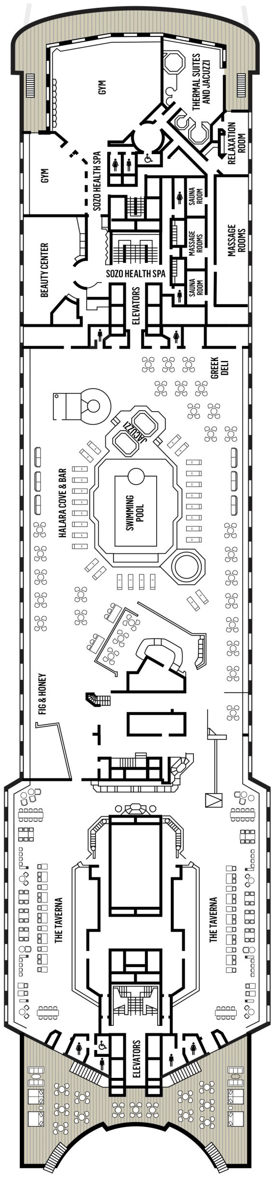 Deck plan for Deck 11