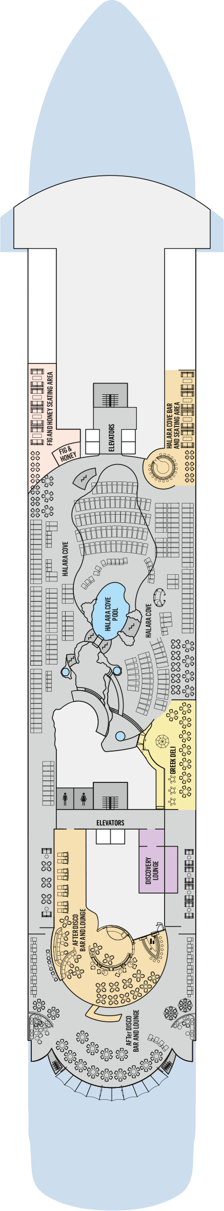 Deck plan for Deck 10