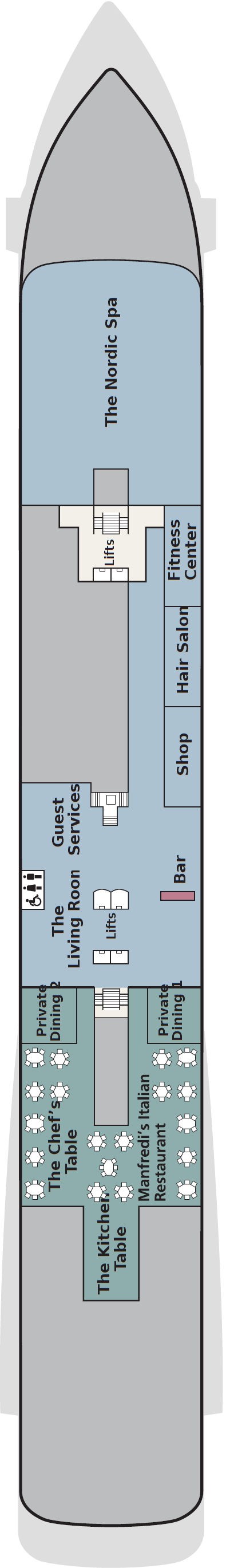 Deck plan for Deck 1