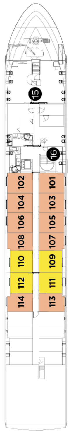 Deck plan for Indigo Deck