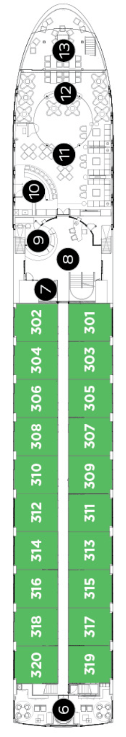 Deck plan for Royal Deck