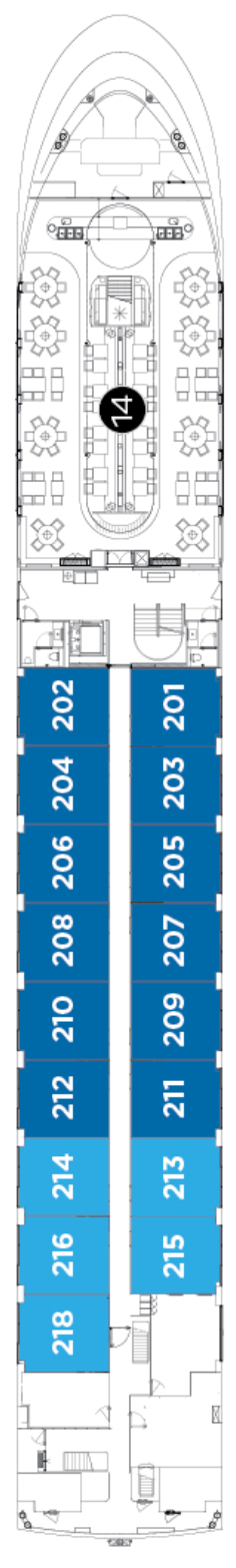 Deck plan for Sapphire Deck