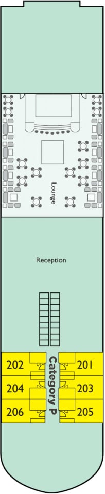 MS Farah deck plan — Main Deck