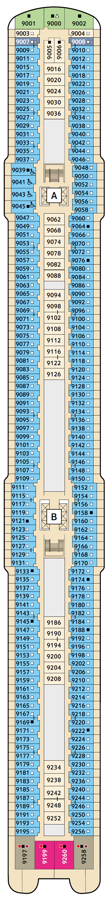 Deck plan for 9 Koralle