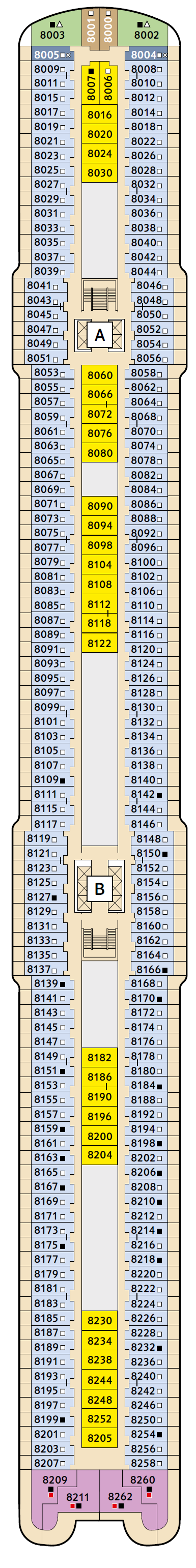Deck plan for 8 Muschel