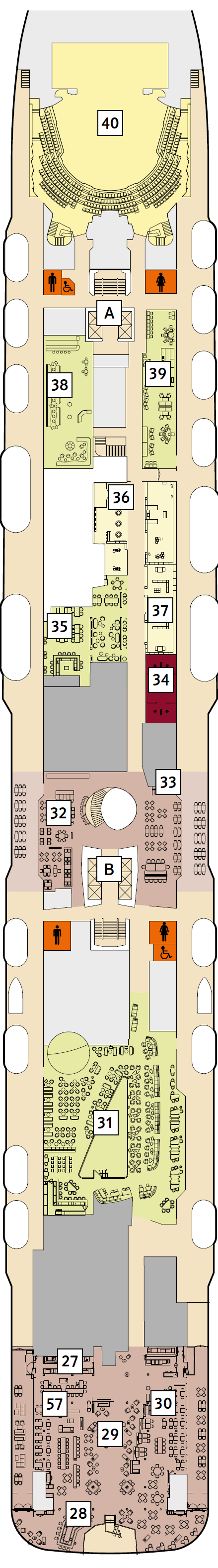 Deck plan for 5 Pier