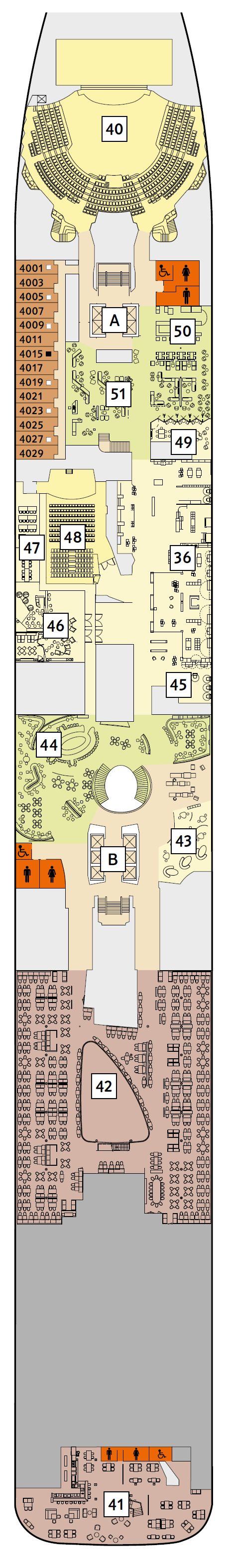 Deck plan for 4 Seestern