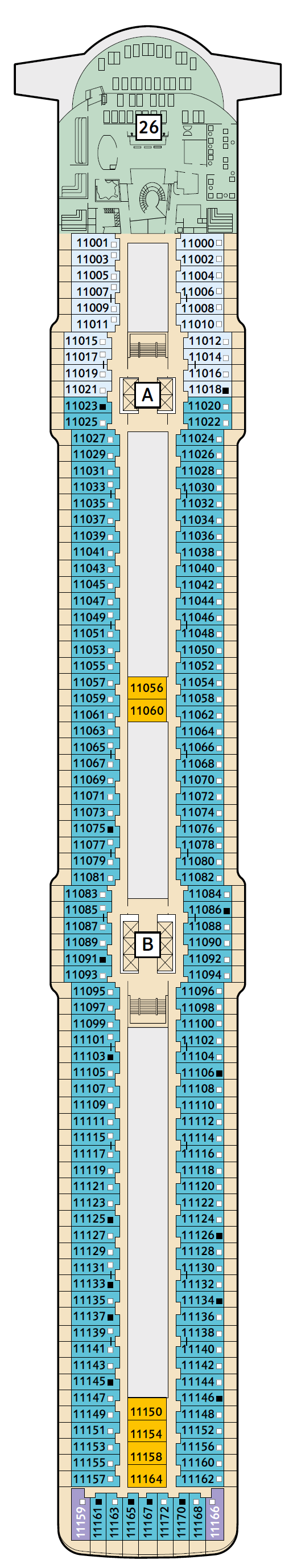 Deck plan for 11 Krabbe