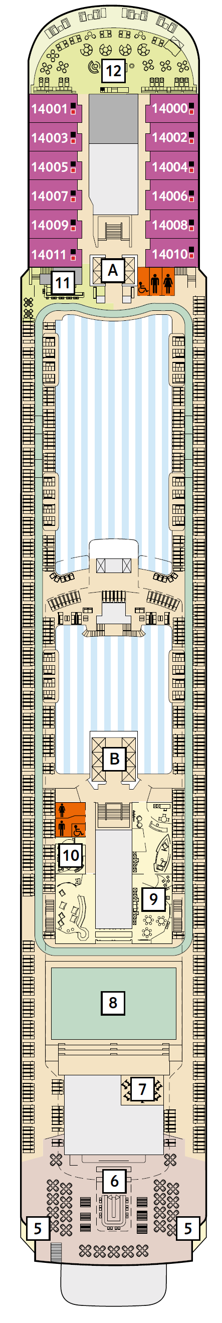 Deck plan for 14 Horizont