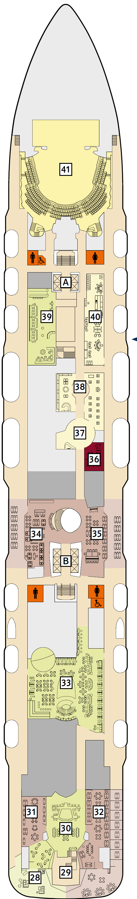 Deck plan for 5 Pier