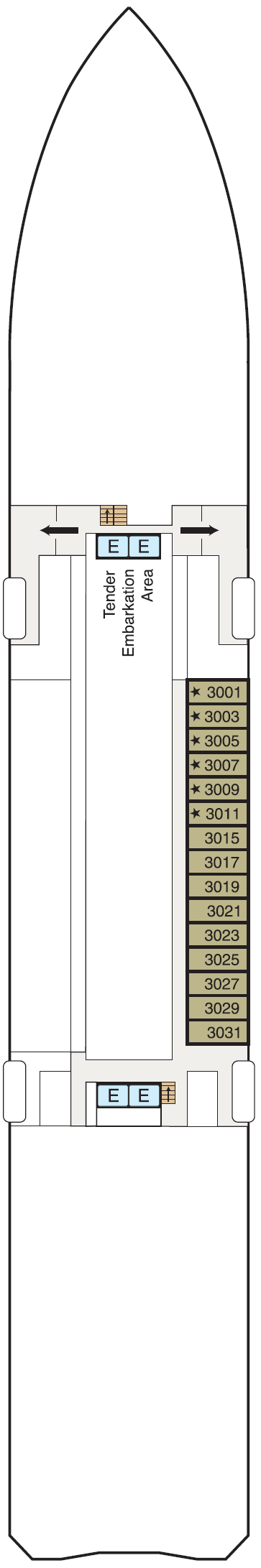 Deck plan for Deck 3