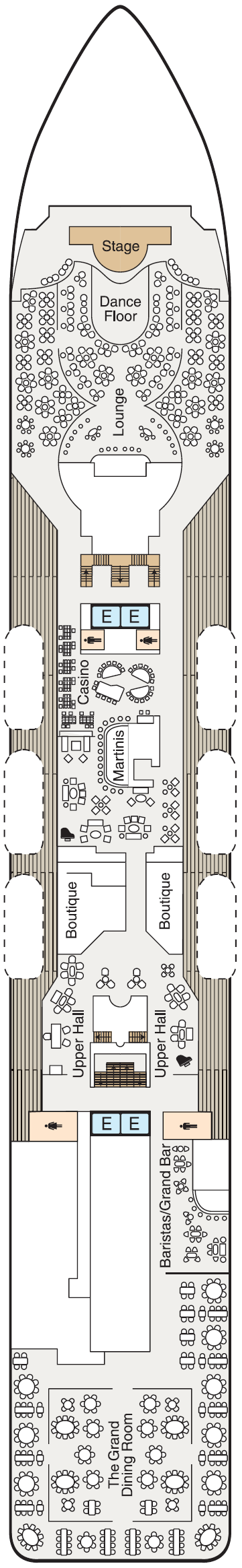 Deck plan for Deck 5